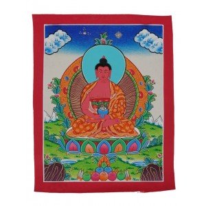 Thangka - Buddhas Amitabha 26 x 34 cm