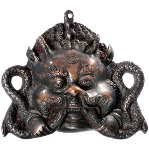 Chhepu Maske 15 cm Messing