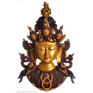 Tara Maske 43 cm Resin golden