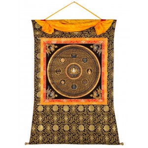 Thangka Mandala Chenrezi Mantra 121 cm x 152 cm