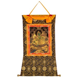 Thangka Grüne Tara golden  78 cm x 106 cm