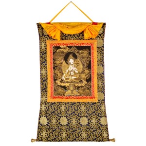 Thangka Weiße Tara golden