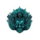 Mahakala Maske 14 cm Resin  türkis
