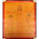 Tibetischer Medizin Yoga Thangka smoked Nr. 13  39 x 47cm