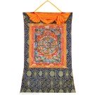 Thangka - Wheel of life  77 x 110 cm  - rot
