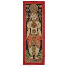 Tibetischer Medizin Yoga Thangka Chakra 61 x 21cm